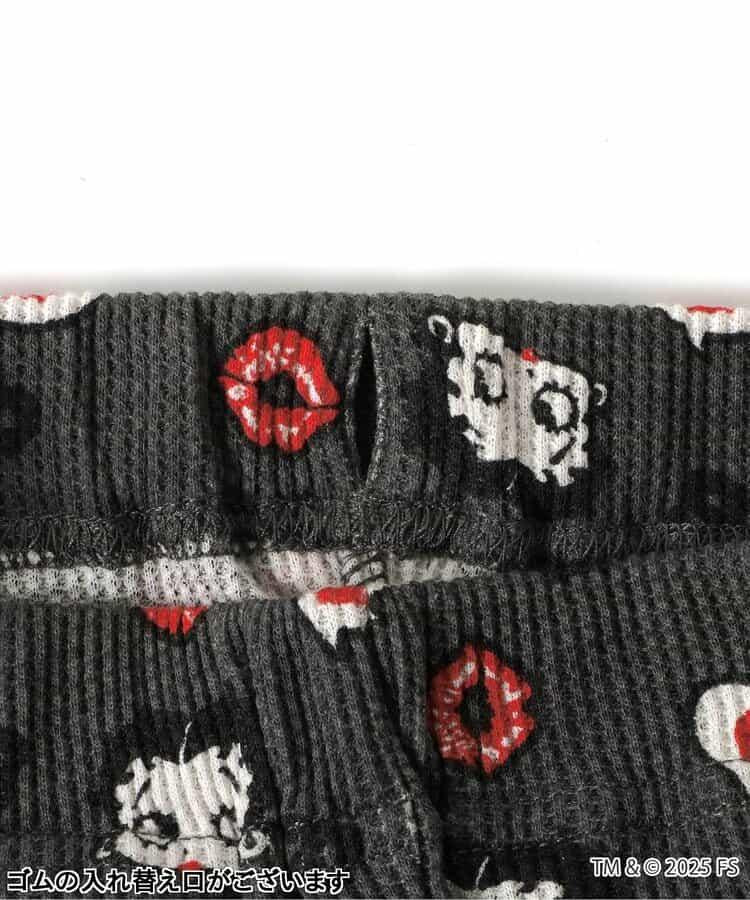 【Betty BoopTM】華夫格喇叭褲