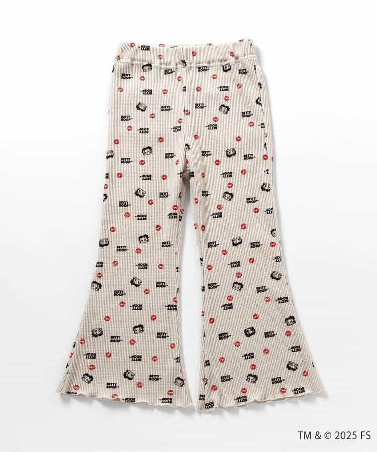 【Betty BoopTM】華夫格喇叭褲