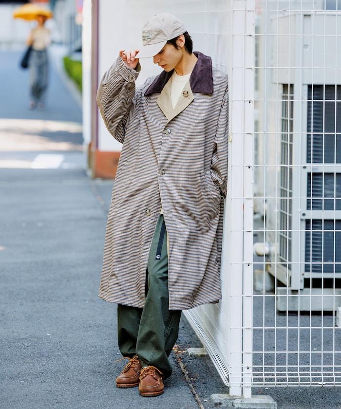 寬鬆廓形燈芯絨翻領雙面穿單排扣大衣