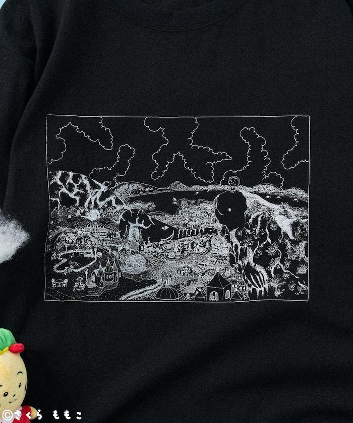 COJI-COJI 海豹丘印花長袖T恤