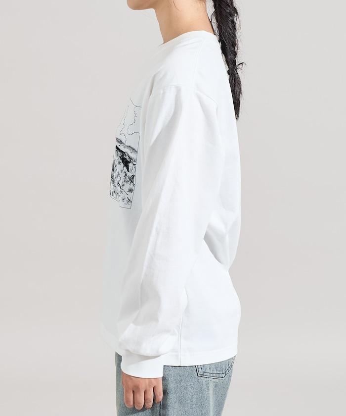 COJI-COJI 海豹丘印花長袖T恤