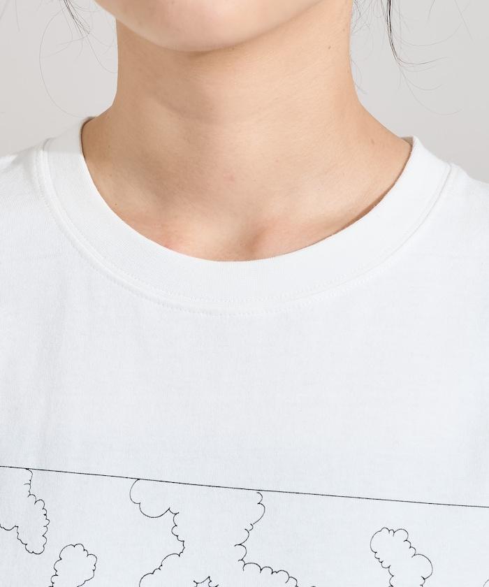 COJI-COJI 海豹丘印花長袖T恤