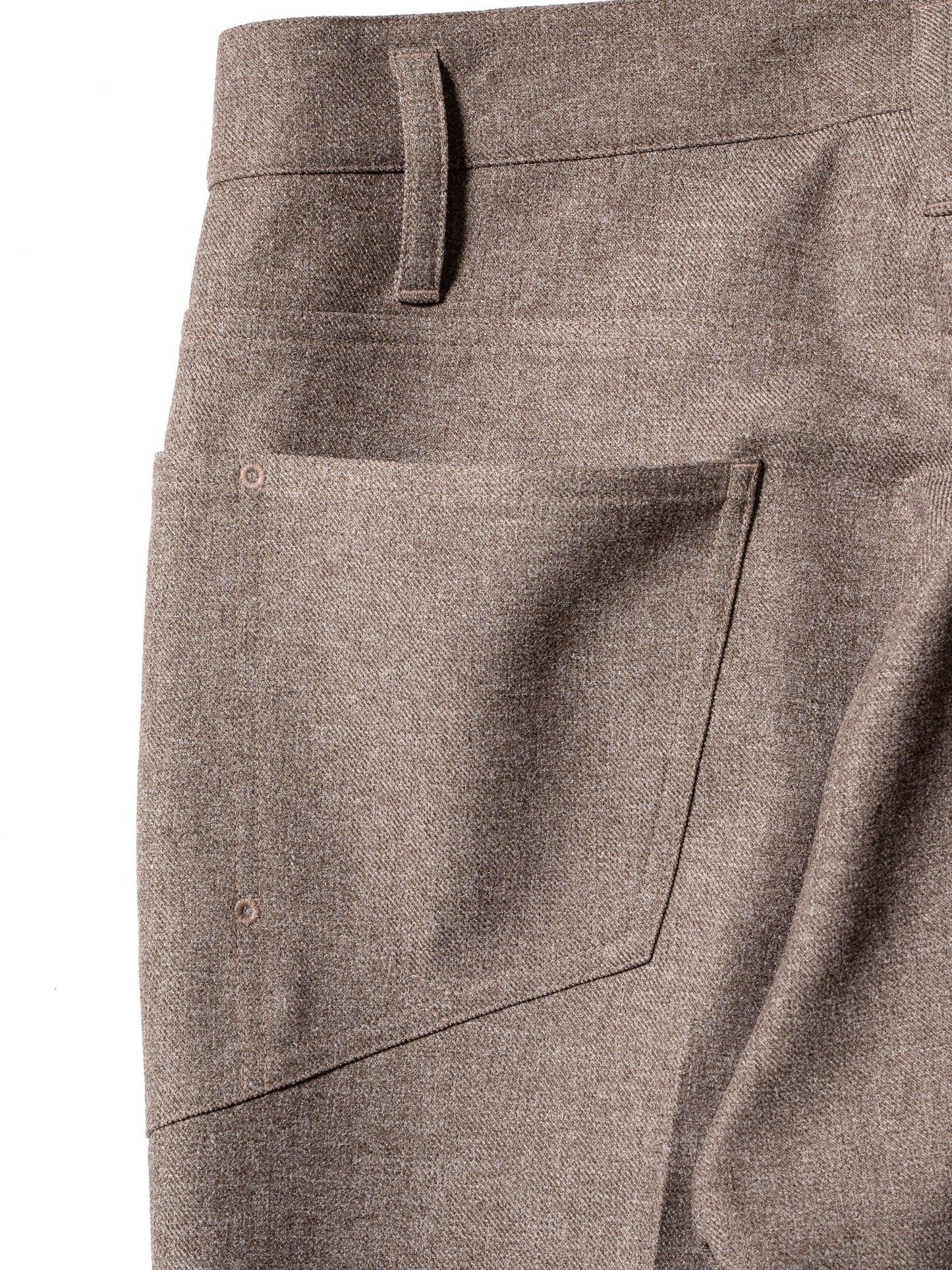 RESEARCHED 5口袋長褲 / 聚酯混紡斜紋