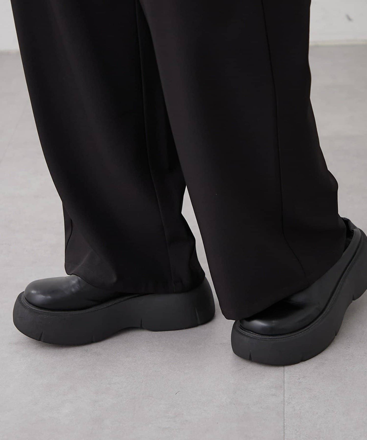 【SET UP對應】雙褶直筒褲