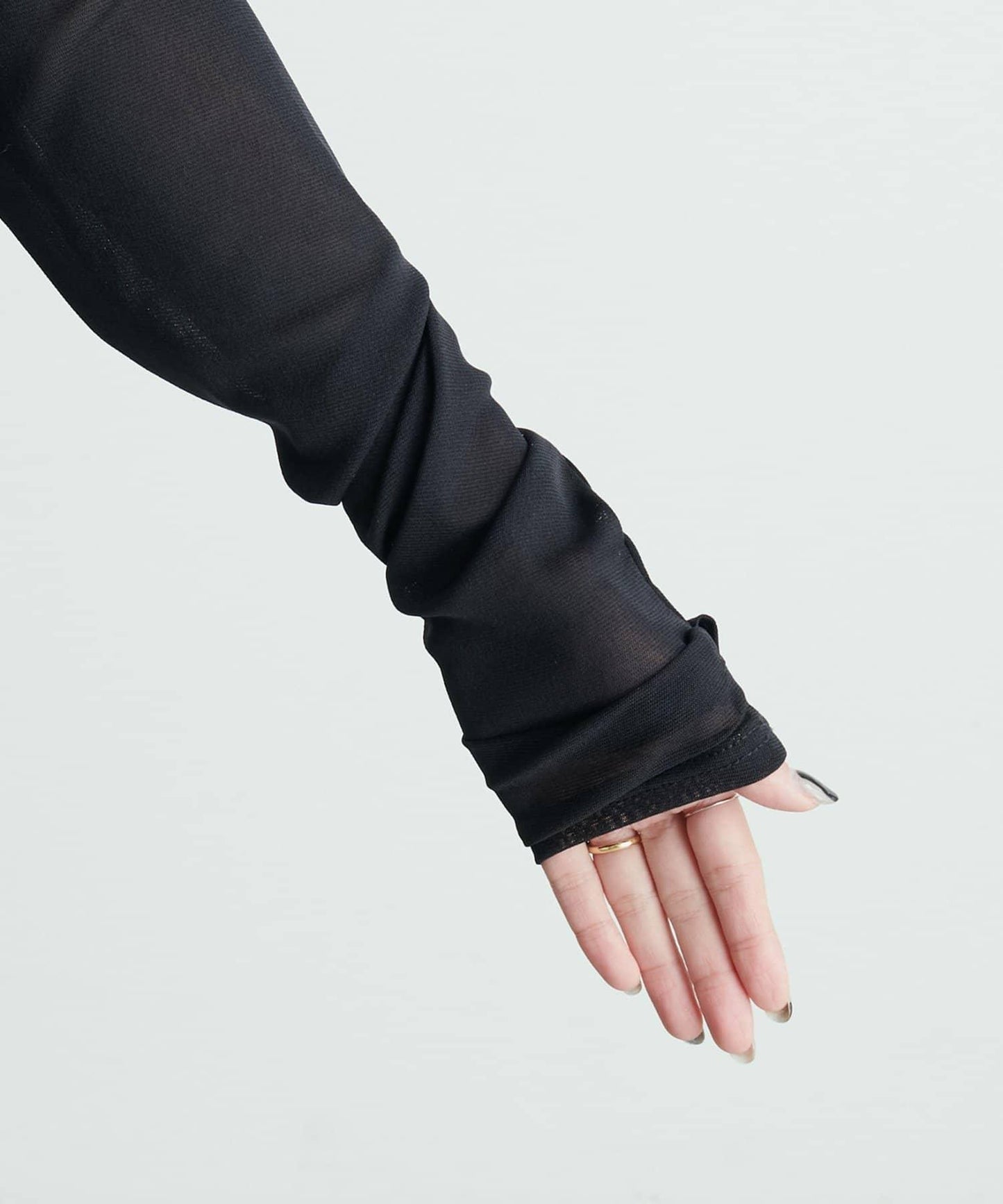 網紗薄紗套頭衫