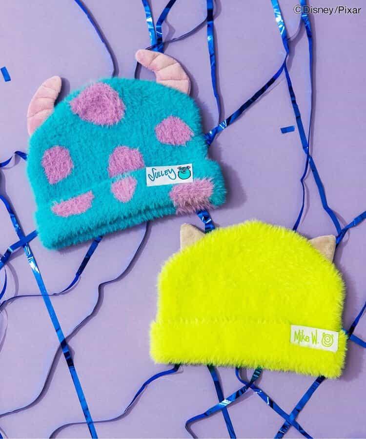 迪士尼角色「麥克」「薩利」/毛絨針織帽