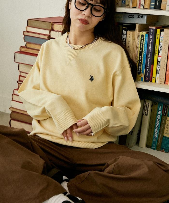 單點刺繡衛衣風針織衫