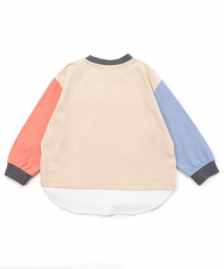 星星口袋拼接層疊風T恤