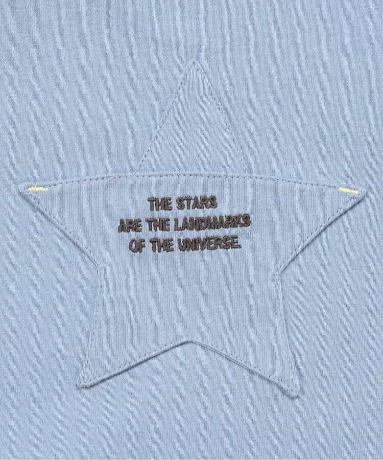 星星口袋拼接層疊風T恤