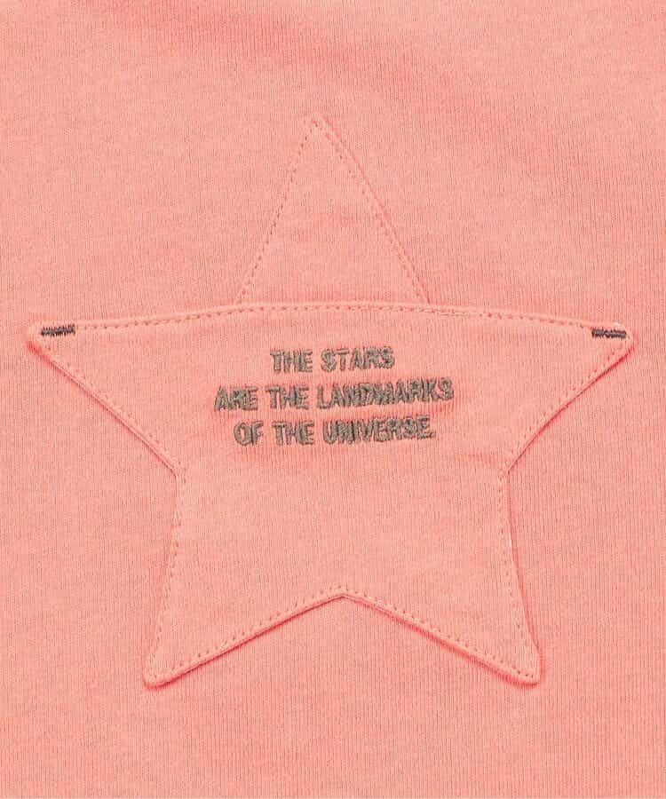 星星口袋拼接層疊風T恤