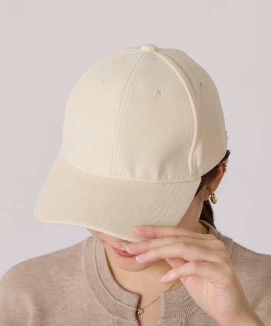 【PAPILLONNER/パピヨネ】棉質仿麂皮棒球帽