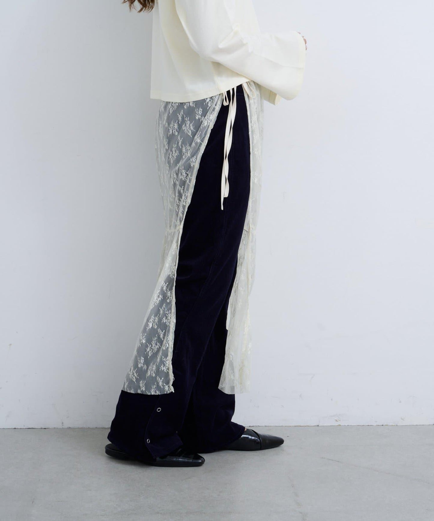 【Kastane】B 蕾絲裹身半身裙