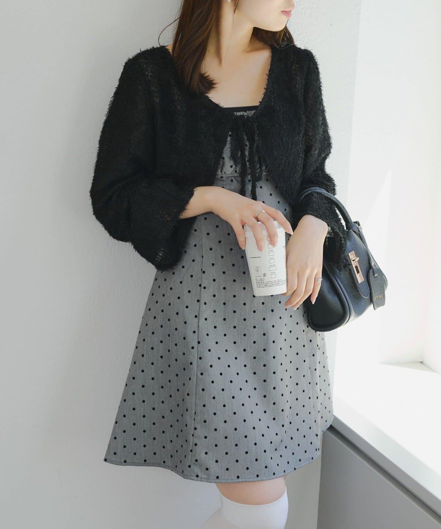 參戰服裝難民必看♪【RMAF】毛絨開衫×迷你連衣裙套裝