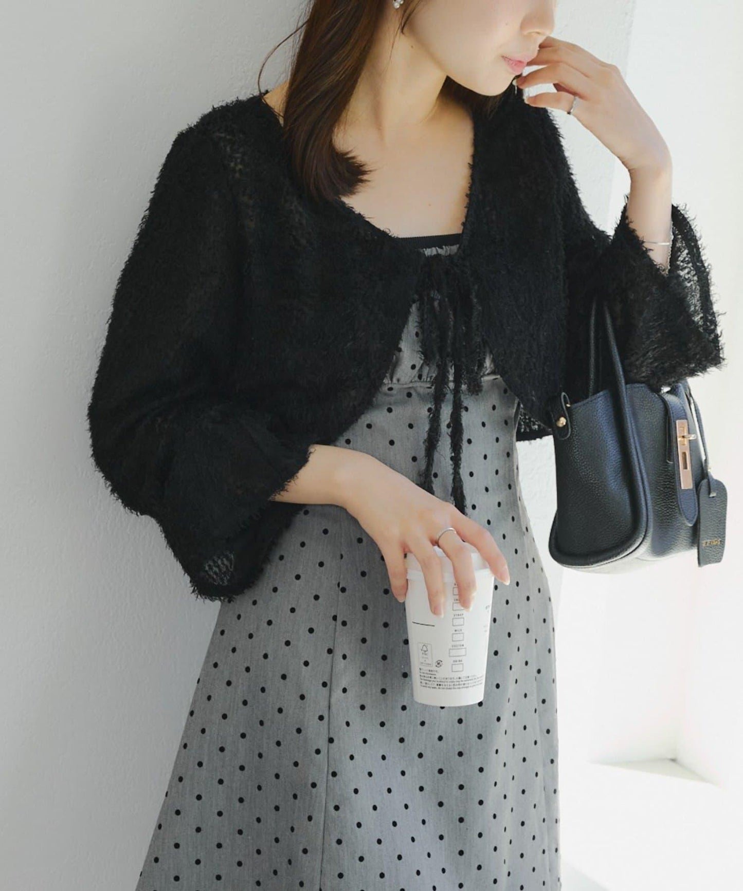 參戰服裝難民必看♪【RMAF】毛絨開衫×迷你連衣裙套裝