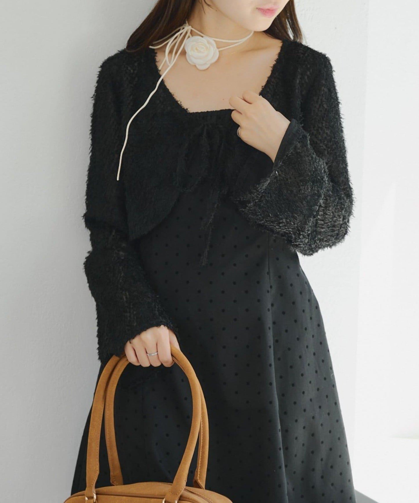 參戰服裝難民必看♪【RMAF】毛絨開衫×迷你連衣裙套裝