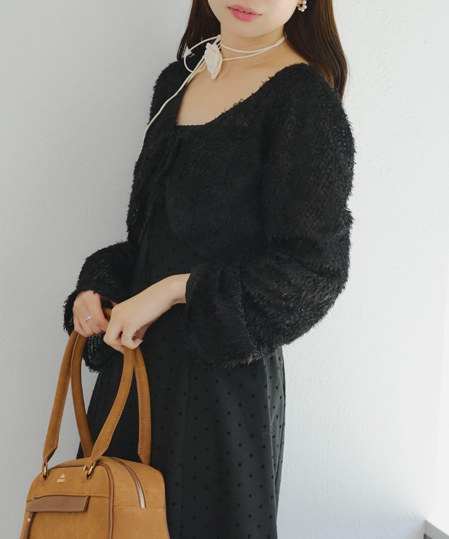 參戰服裝難民必看♪【RMAF】毛絨開衫×迷你連衣裙套裝