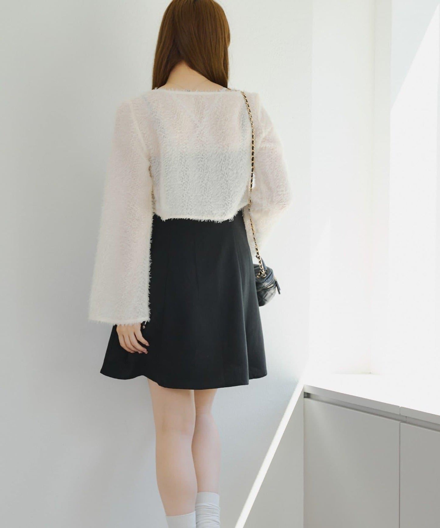 參戰服裝難民必看♪【RMAF】毛絨開衫×迷你連衣裙套裝