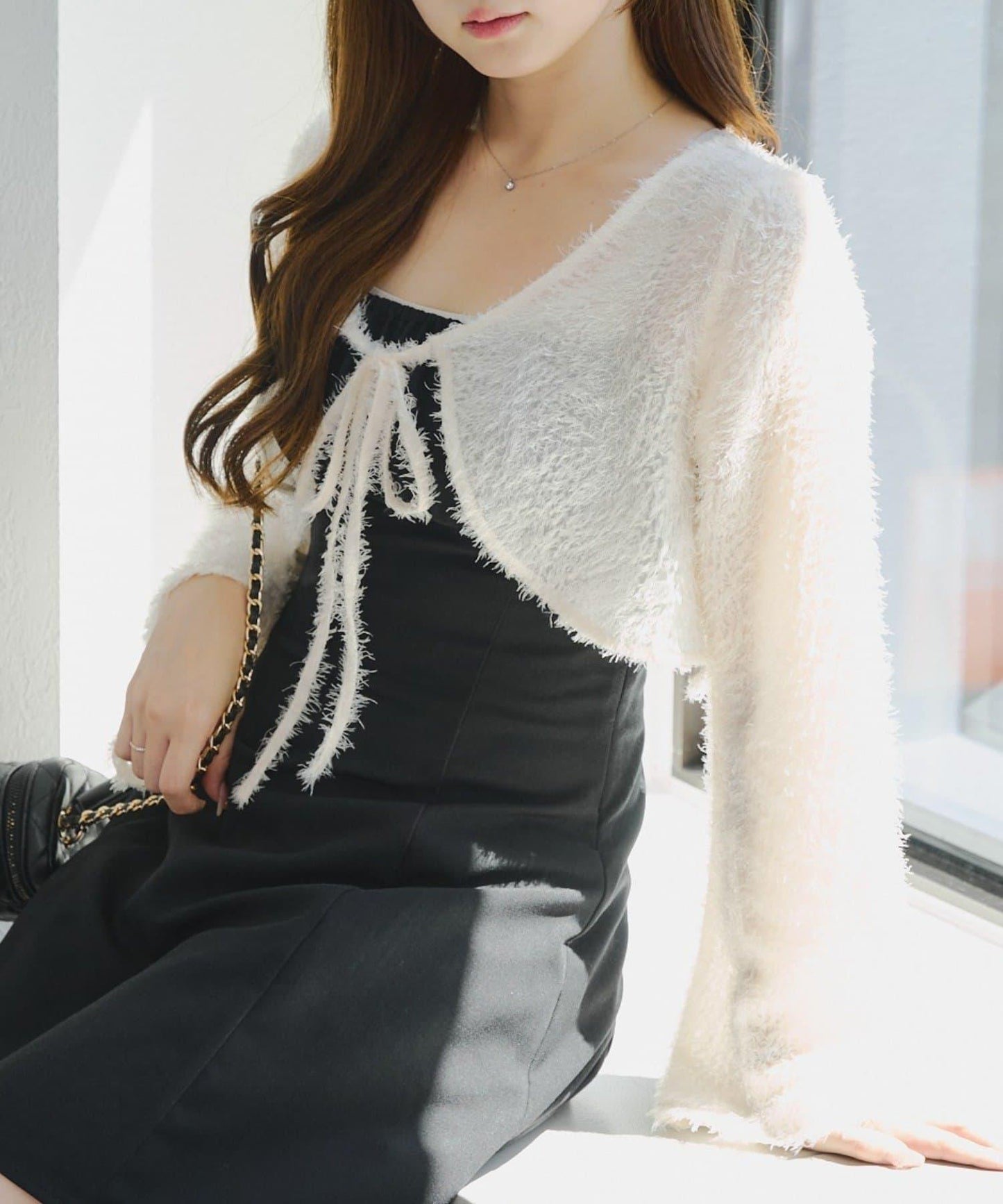 參戰服裝難民必看♪【RMAF】毛絨開衫×迷你連衣裙套裝