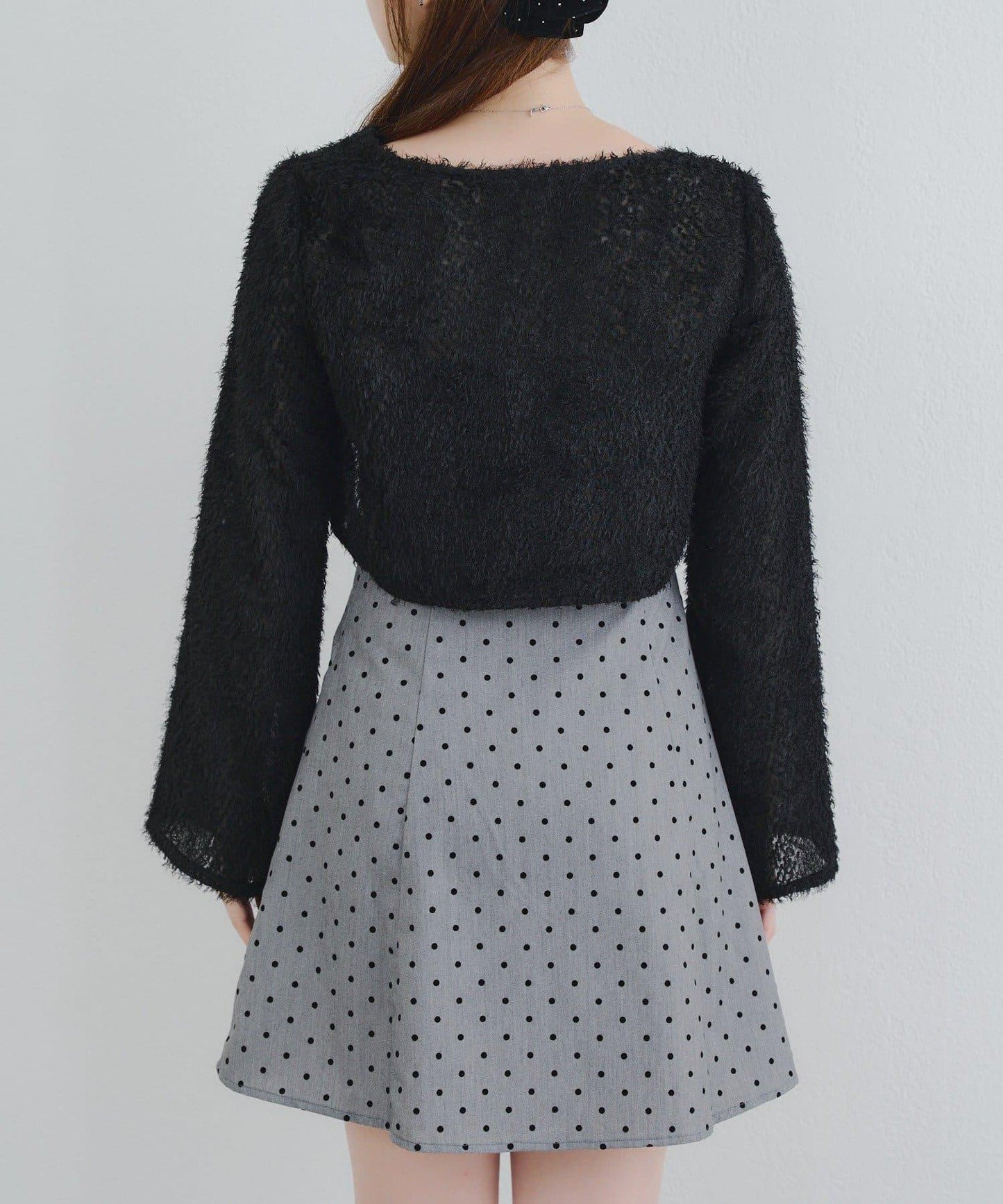 參戰服裝難民必看♪【RMAF】毛絨開衫×迷你連衣裙套裝