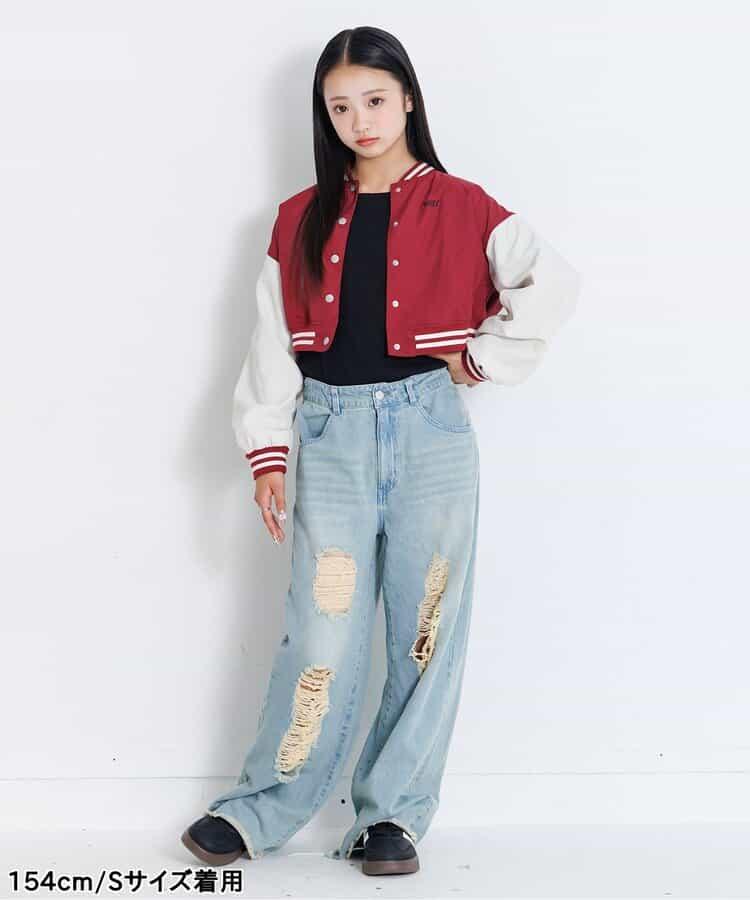 露肩羅紋長袖T恤