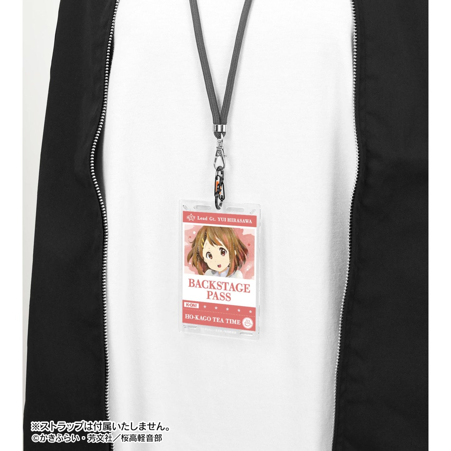 《輕音少女!》平澤唯 Ani-Art aqua label 後臺通行證風格帶登山扣卡片型亞克力鑰匙扣