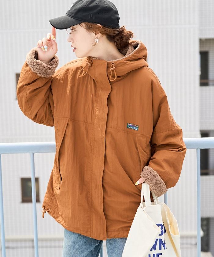 OUTDOORS羊羔絨可雙面穿連帽外套