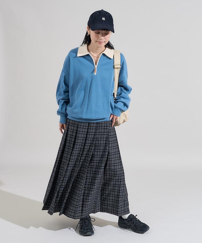 格紋百褶裙