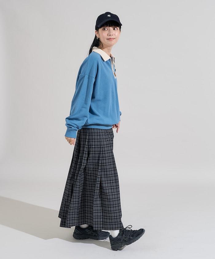格紋百褶裙