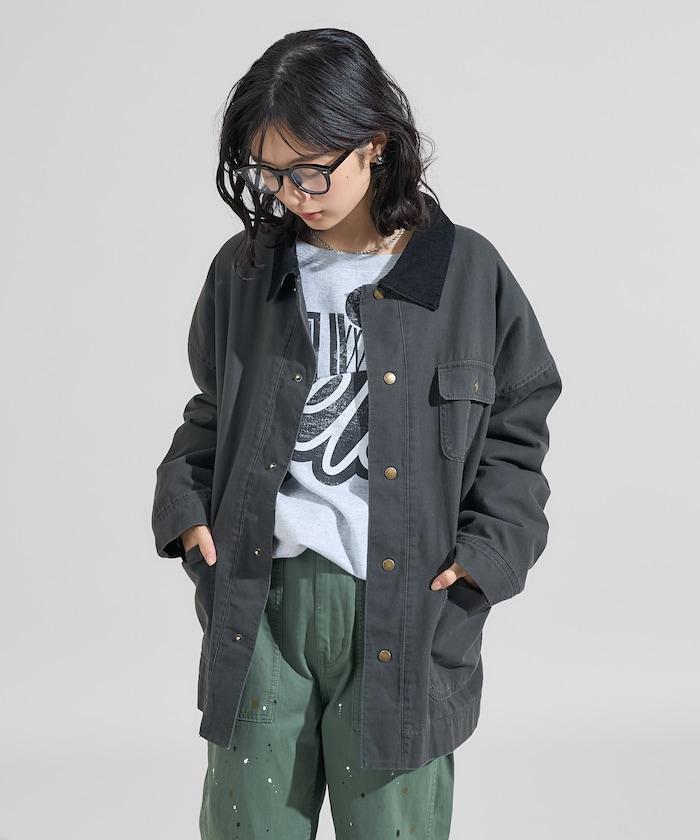 燈芯絨翻領鴨絨夾克