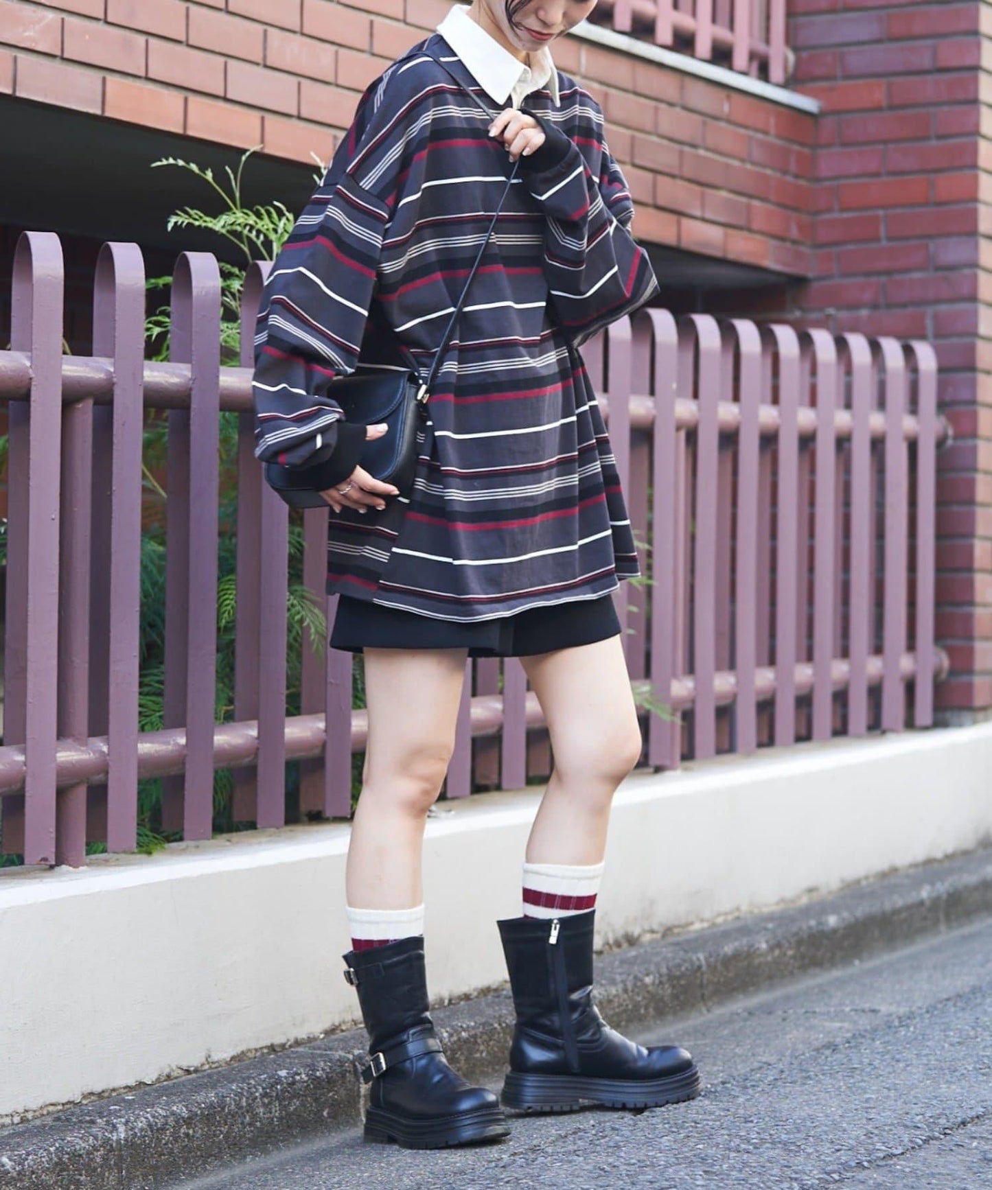 【GEVACO】多色條紋橄欖球衫