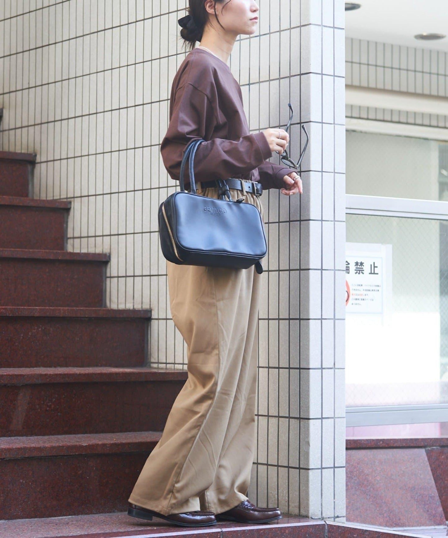 【GEVACO】抽繩休閒西裝褲