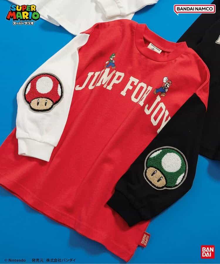 超級馬里奧 肘部補丁T恤