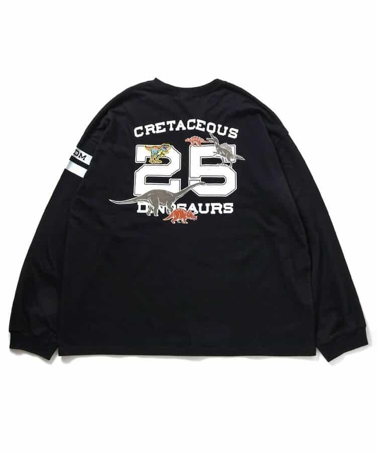 福井縣立恐龍博物館聯名數字長袖T恤(成人尺碼)