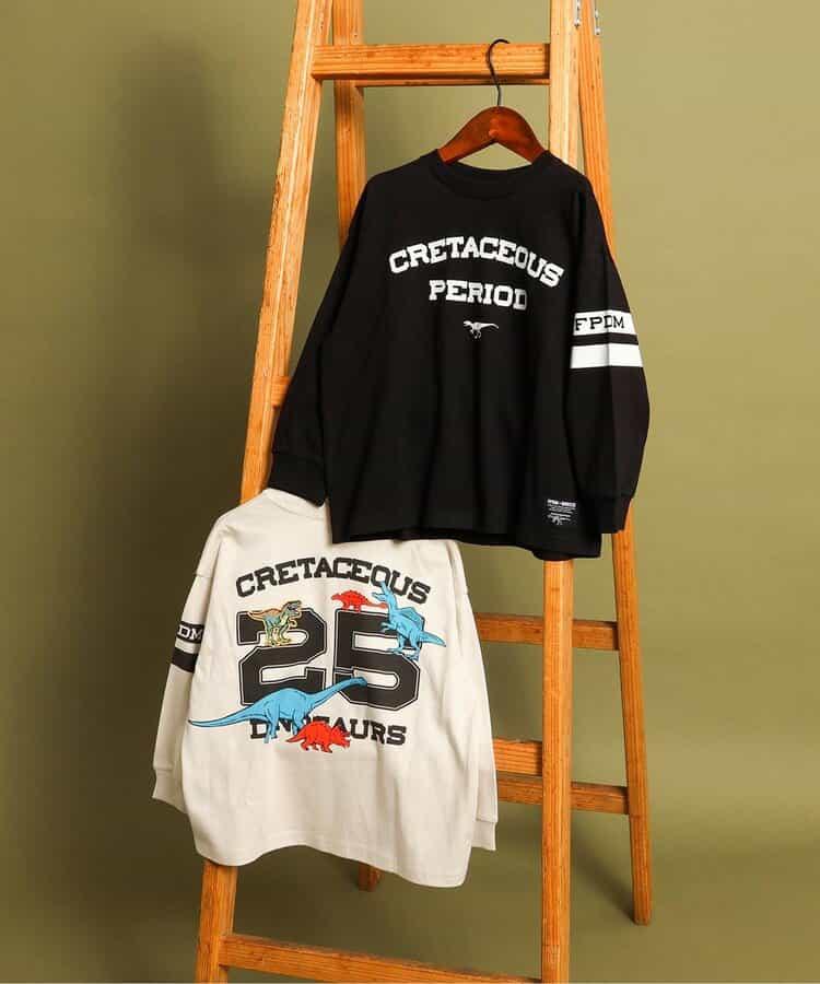 福井縣立恐龍博物館聯名數字長袖T恤(兒童尺碼)