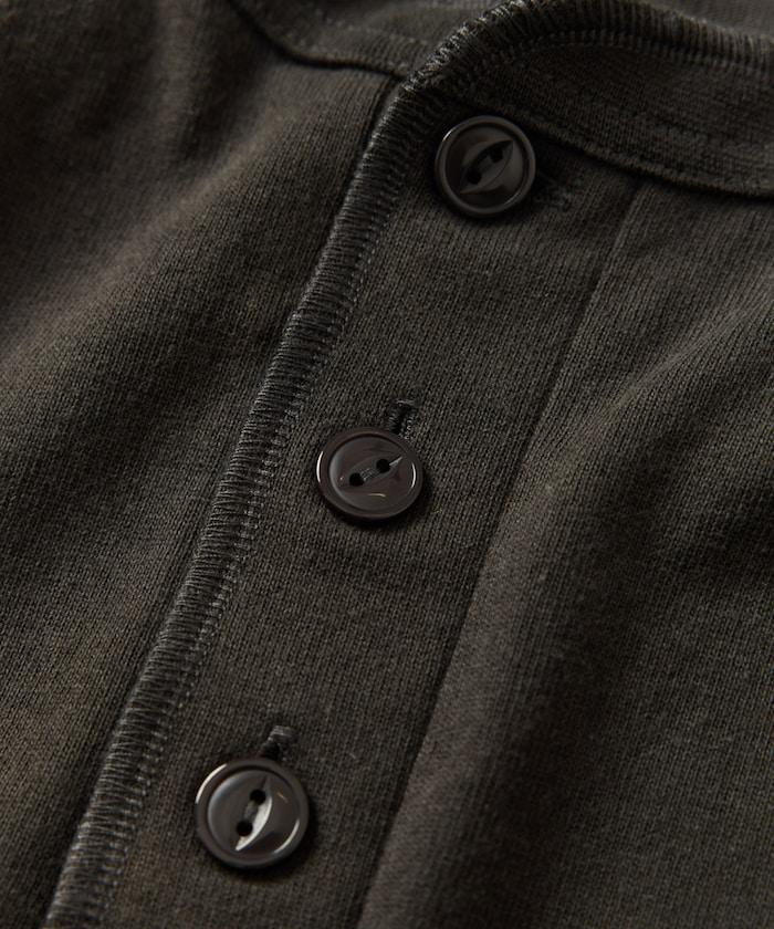 10.5盎司加厚亨利領長袖T恤