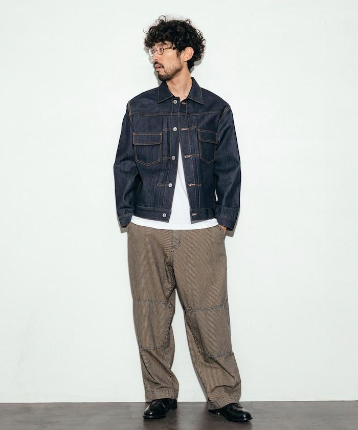 特別款牛仔獵裝雙膝工裝褲