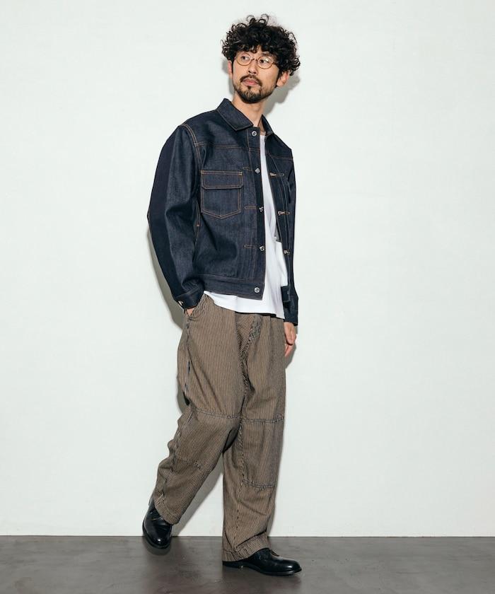 特別款牛仔獵裝雙膝工裝褲