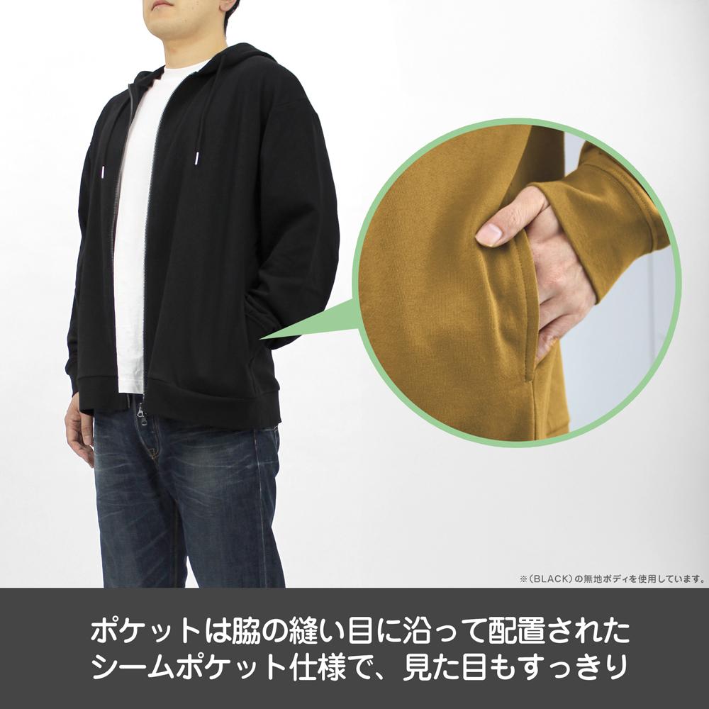 《鬼滅之刃》_XXL碼_鬼殺隊拉鍊連帽衛衣/黑色