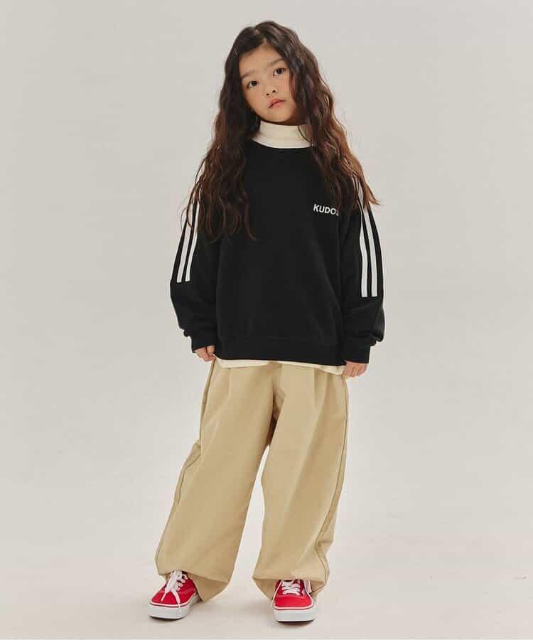 KUDOS 柔軟磨毛高領長袖T恤