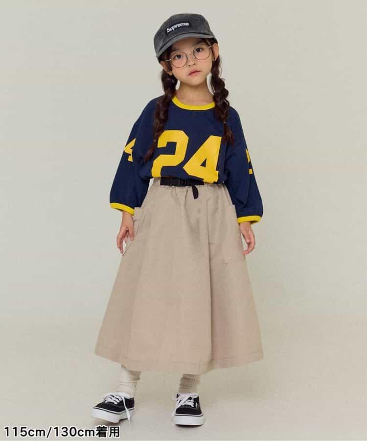 KUDOS拼色數字印花T恤