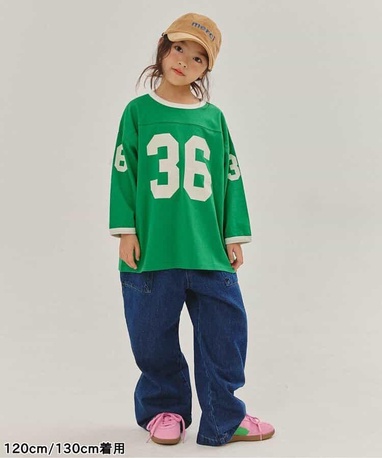 KUDOS拼色數字印花T恤