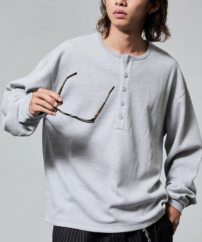 短款保暖亨利領T恤