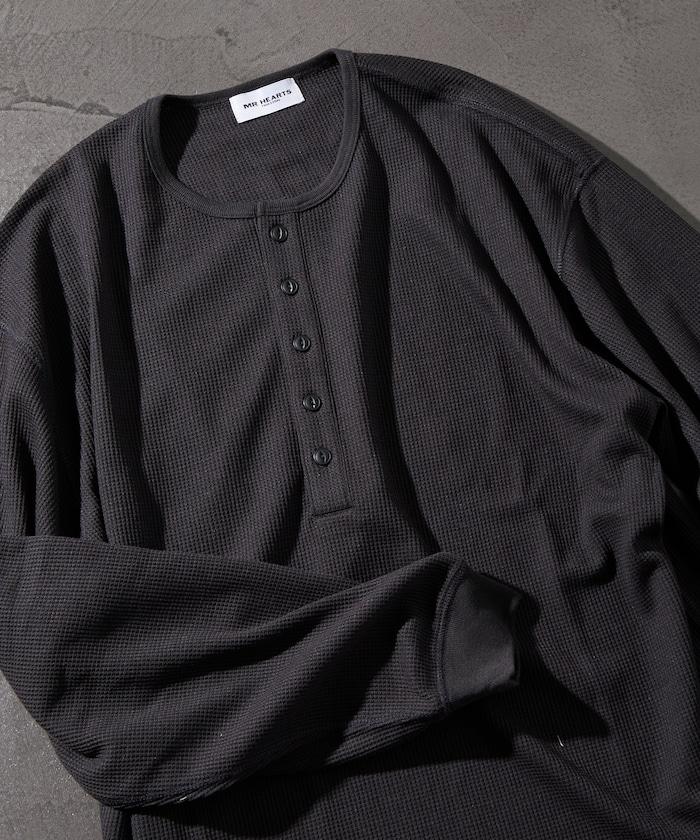 短款保暖亨利領T恤