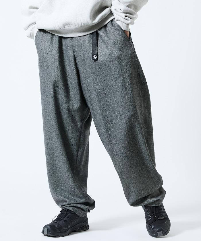 寬鬆版型羊毛感攀巖褲