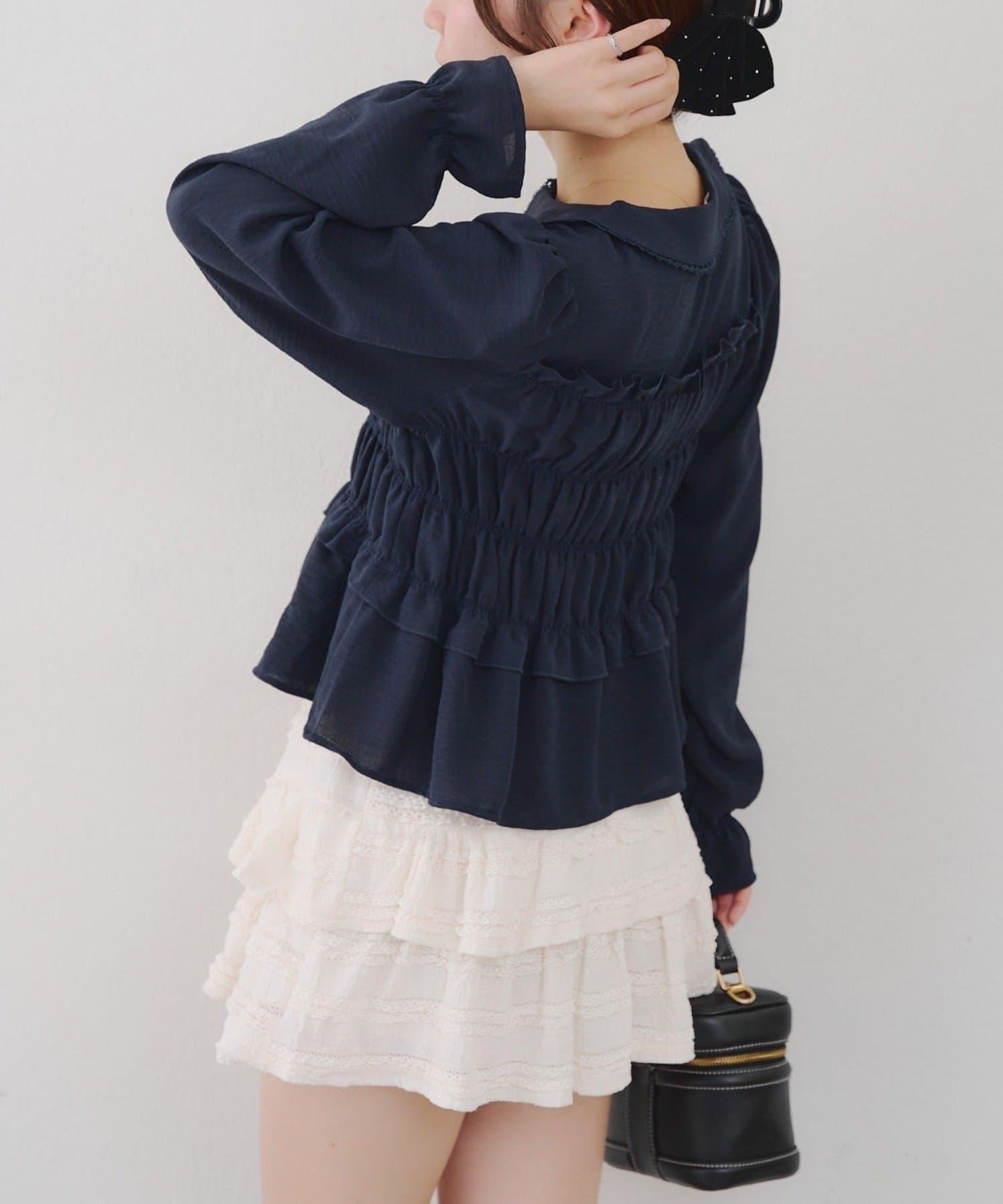 【RMAF】褶皺大翻領襯衫