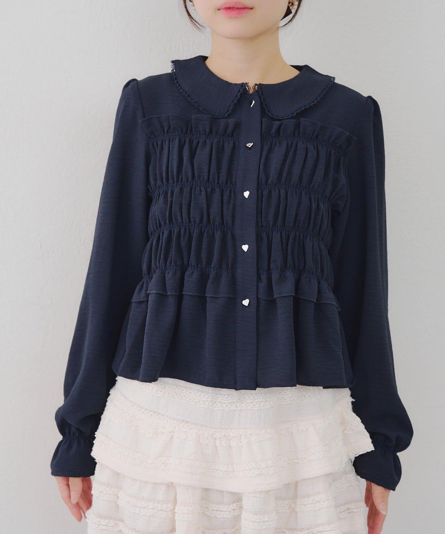 【RMAF】褶皺大翻領襯衫