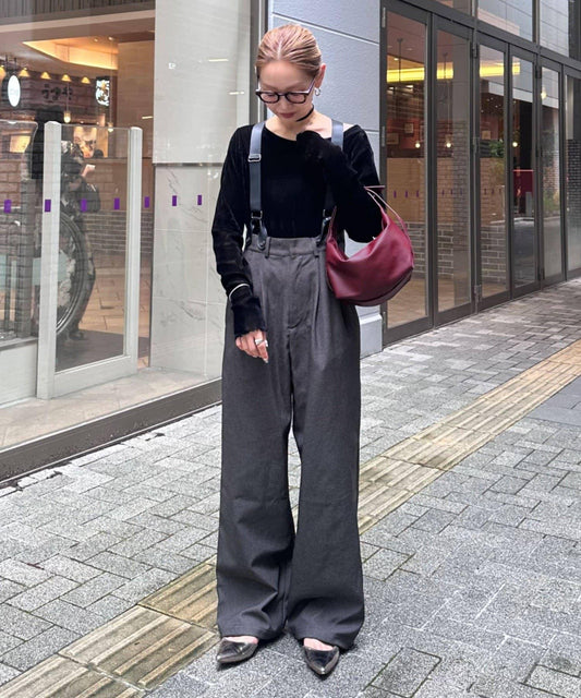 【WILLOW】帶吊帶休閒褲