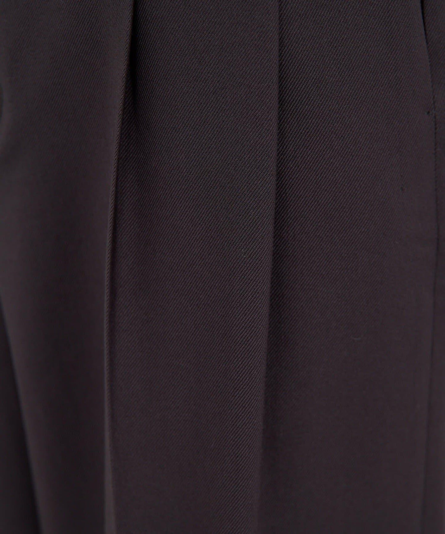 【近日開始】無腰帶褶皺寬腿褲