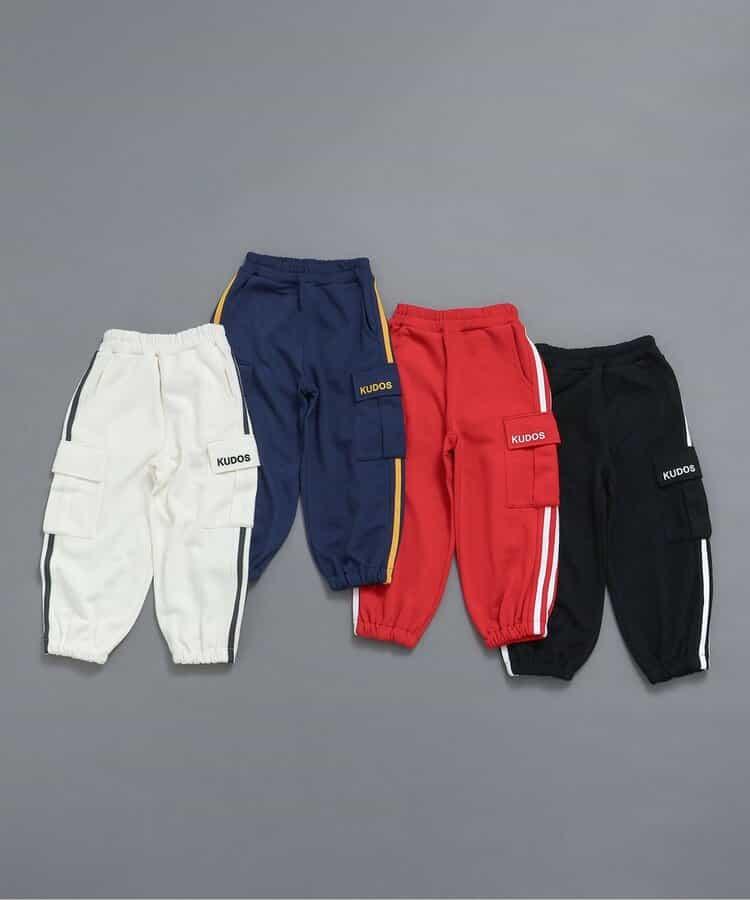 KUDOS 側邊條紋長褲(可成套搭配) 10分褲