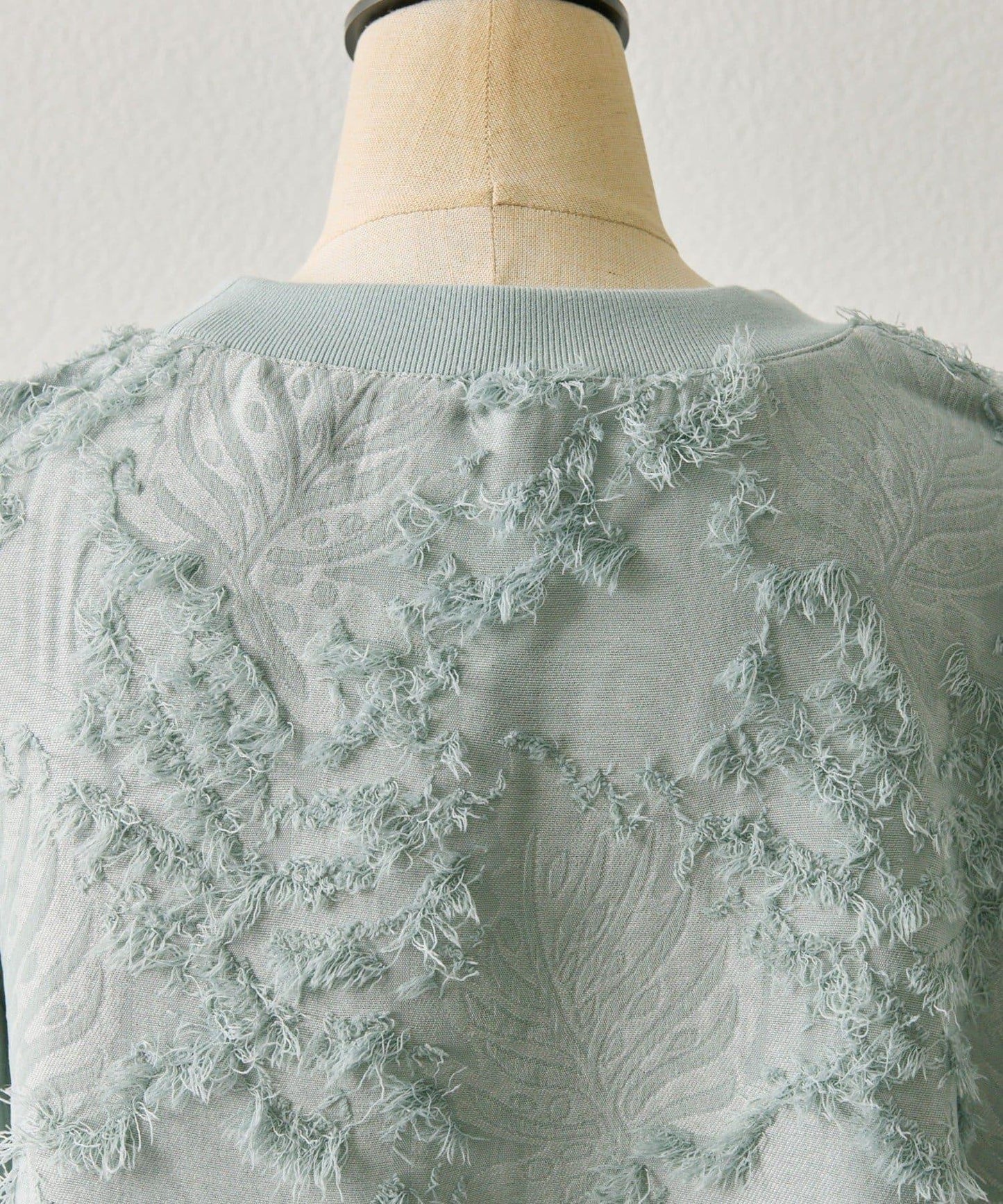 植物圖案流蘇下襬上衣【SUM1 STYLE(スミスタイル)】